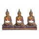 Teelichthalter Buddha per 3 lumini in poli Bu