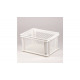 Bicycle crate plastic white 40 x 30 x 22 cm white