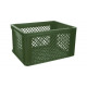 Bicycle crate plastic 40 x 30 x 22 cm green