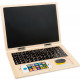Wooden laptop with magnetic board, 30x22x1.5cm