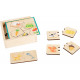 Educational game wooden puzzle feeding animals, 13