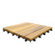 Set di 10 piastrelle per terrazza in legno 30x30 c