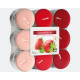 Tealight scent 18 strawberry in block pack