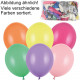 Luftballons ca. 60 Stück Farben sortiert im Beutel