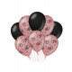 Palloncini compleanno rosa/nero - 40