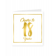 Gold white cards - 18 years