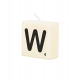 Letter candle - W