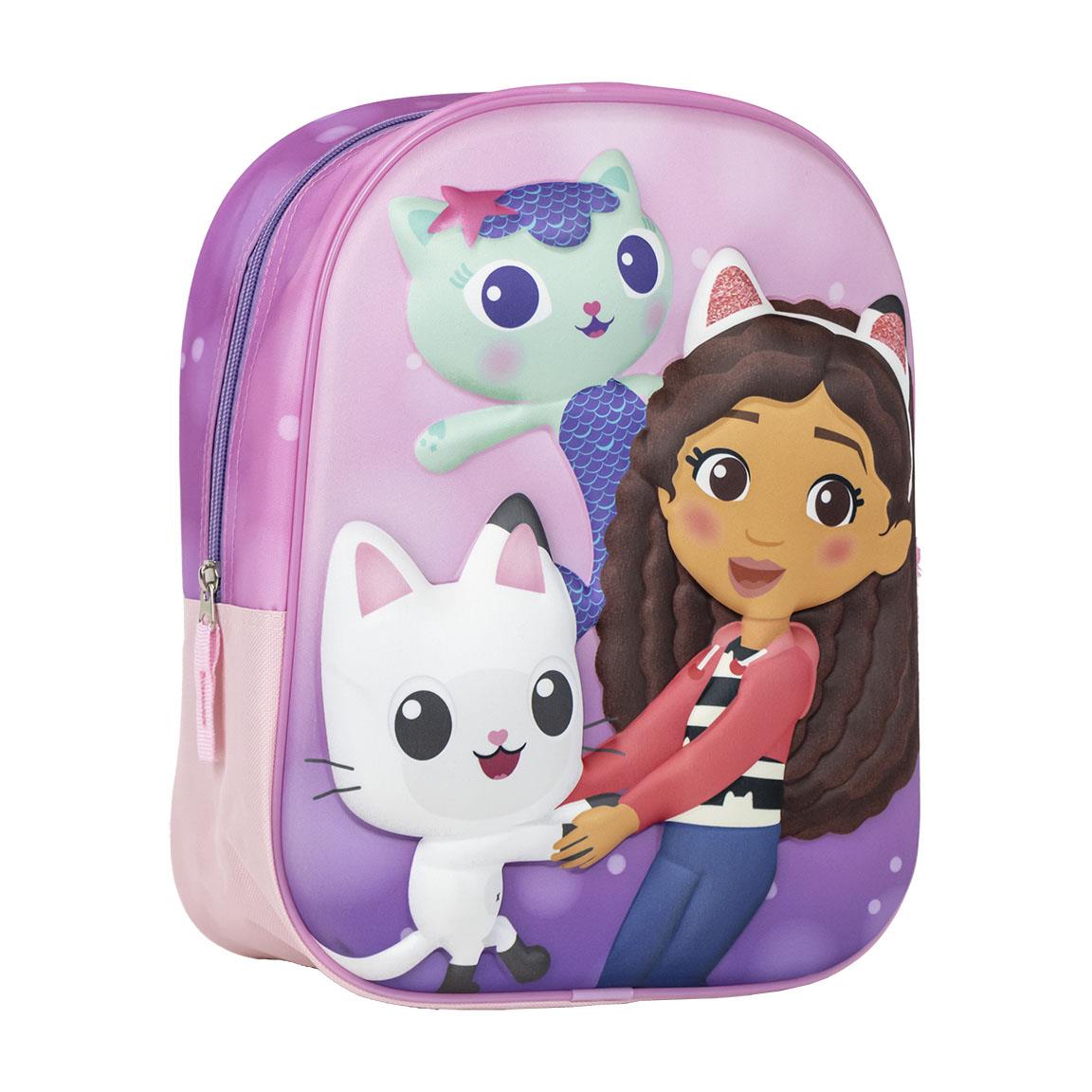  GABBY´S DOLLHOUSE - Kinderrucksack 3D, rosa
