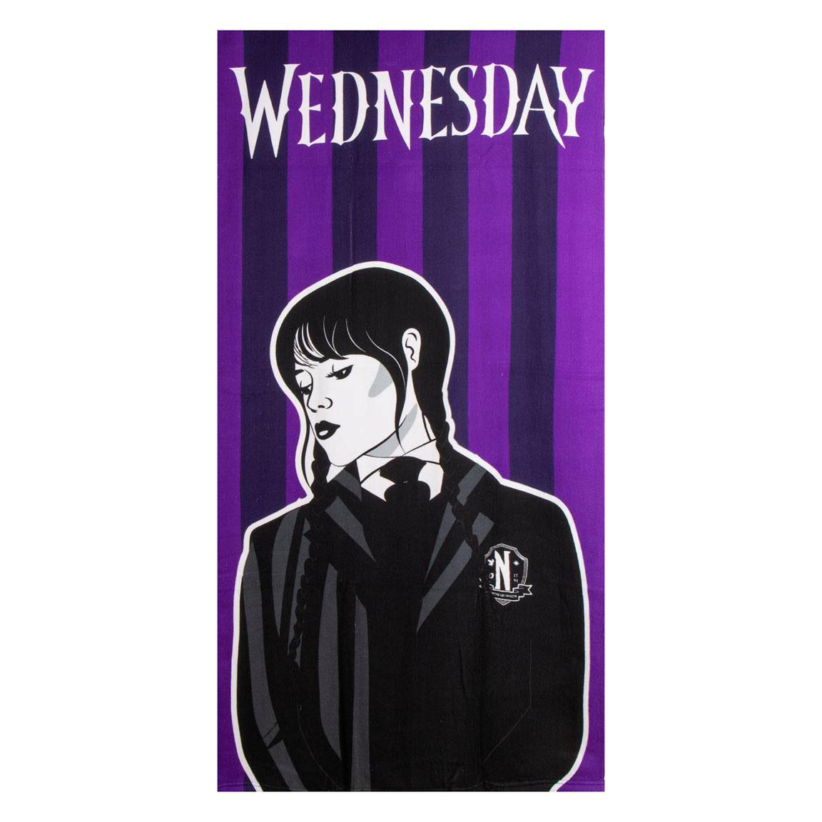  MERCREDI - serviette polyester, noir