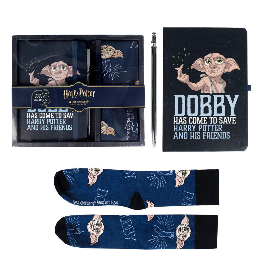  HARRY POTTER - Schreibwarenset Socken Dobby, blau