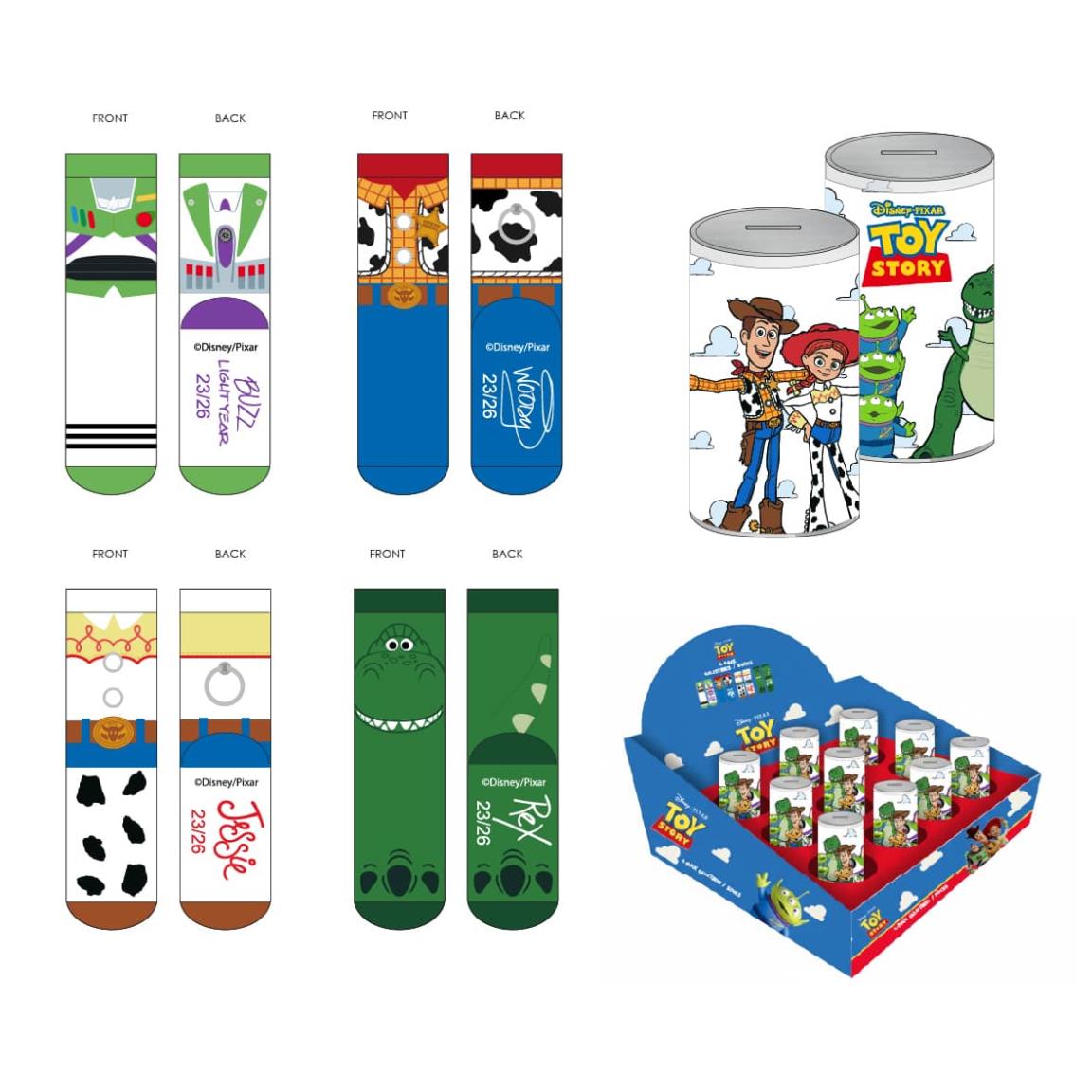  Lot de 4 paires de chaussettes Toy Story