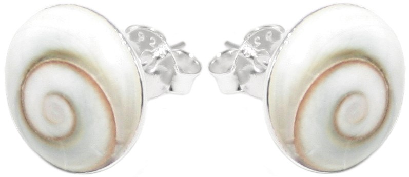  Studs pair, zilver met shivaeye