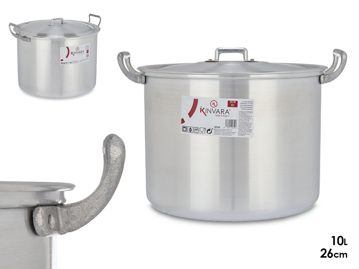  Casserole en aluminium 26 cm 10 l