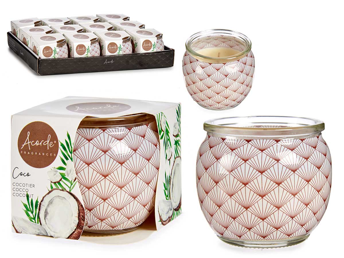 -Kokosnuss Duftkerze im Glas