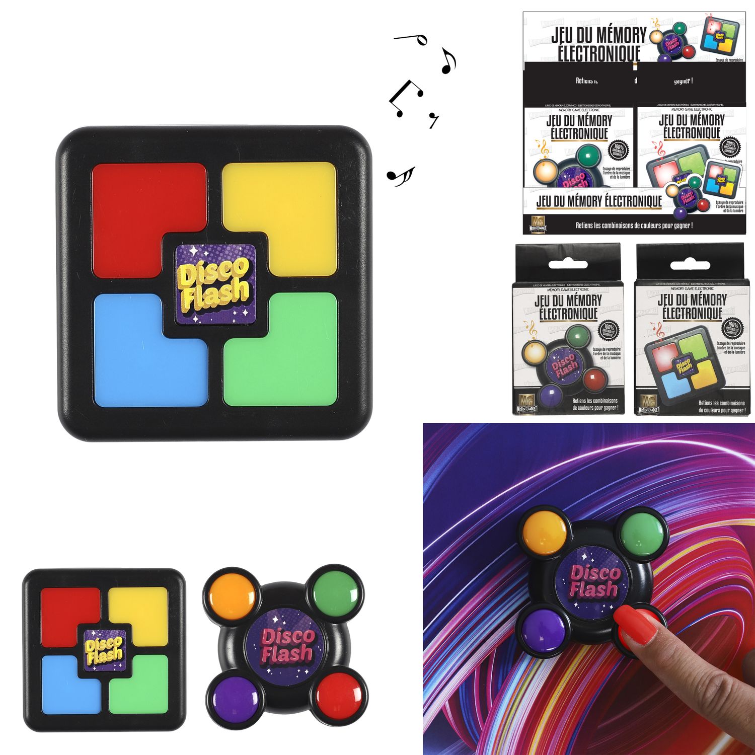electronic memory game, 2- times assorted