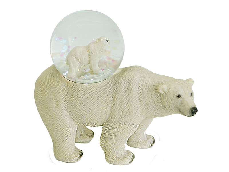 Ours polaire avec ours polaire Balle scintillante 