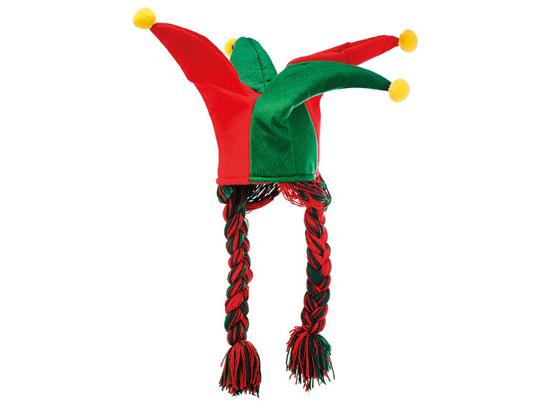 bouchon Dunce en feutre avec des tresses, 70 cm