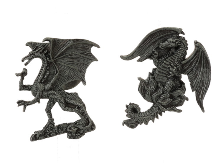 Magnet Dragon en poly, 7x2x8cm