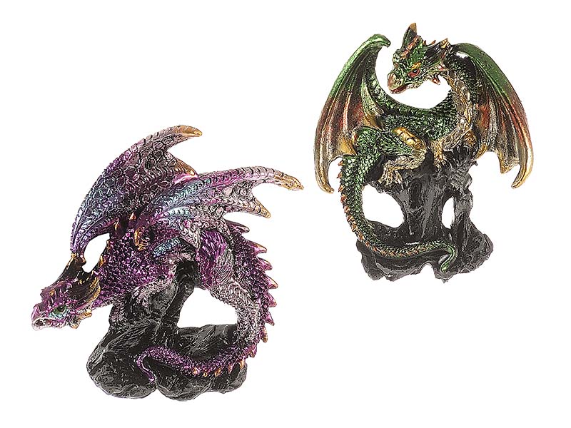 Magnet Dragon en poly, 6x1x7cm