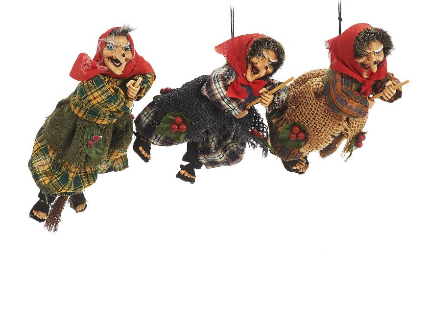 Sorcière de poly, vol, 17 cm