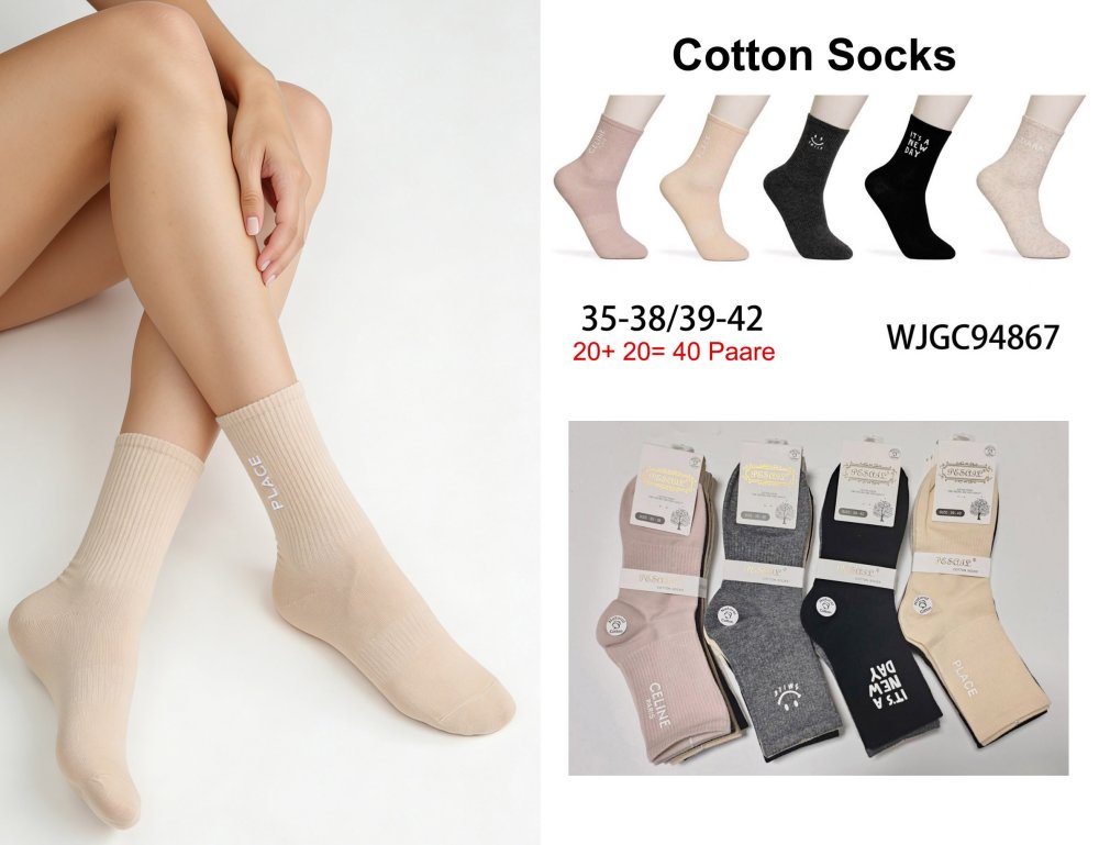  Chaussettes en coton toutes saisons ( 35-38 ( ...