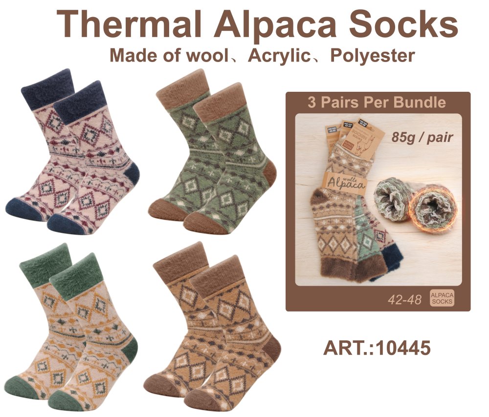  Chaussettes thermiques en alpaga (42-48)