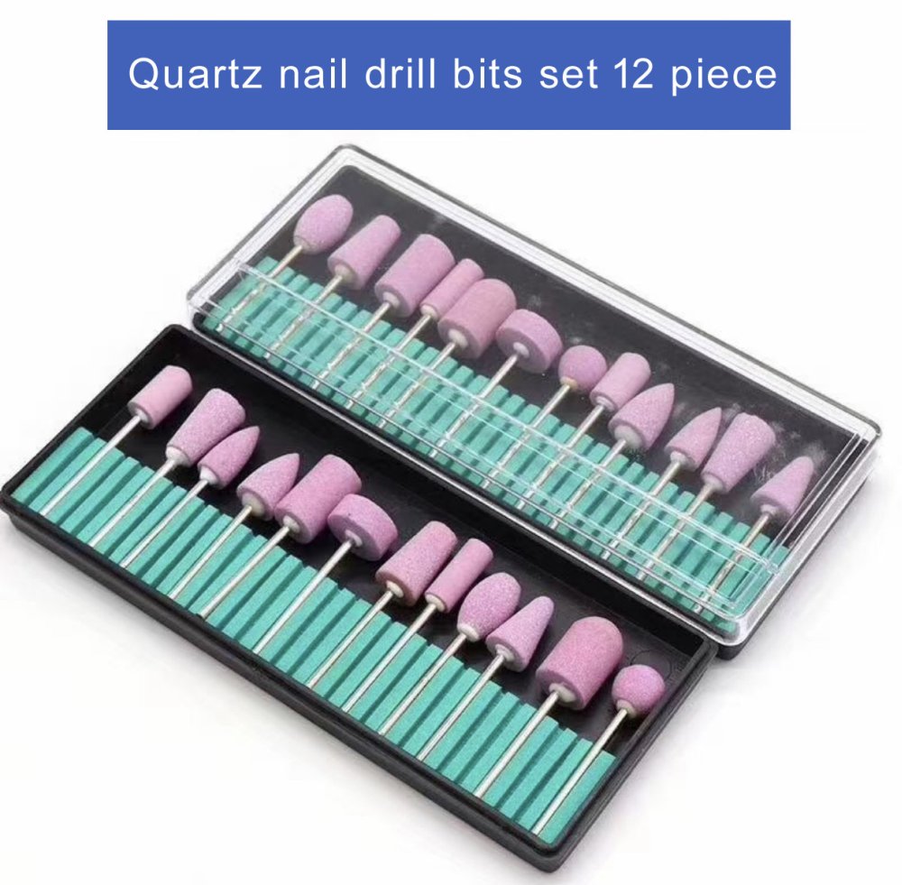 -Quarz-Nagelbohrer Set, 12-teilig