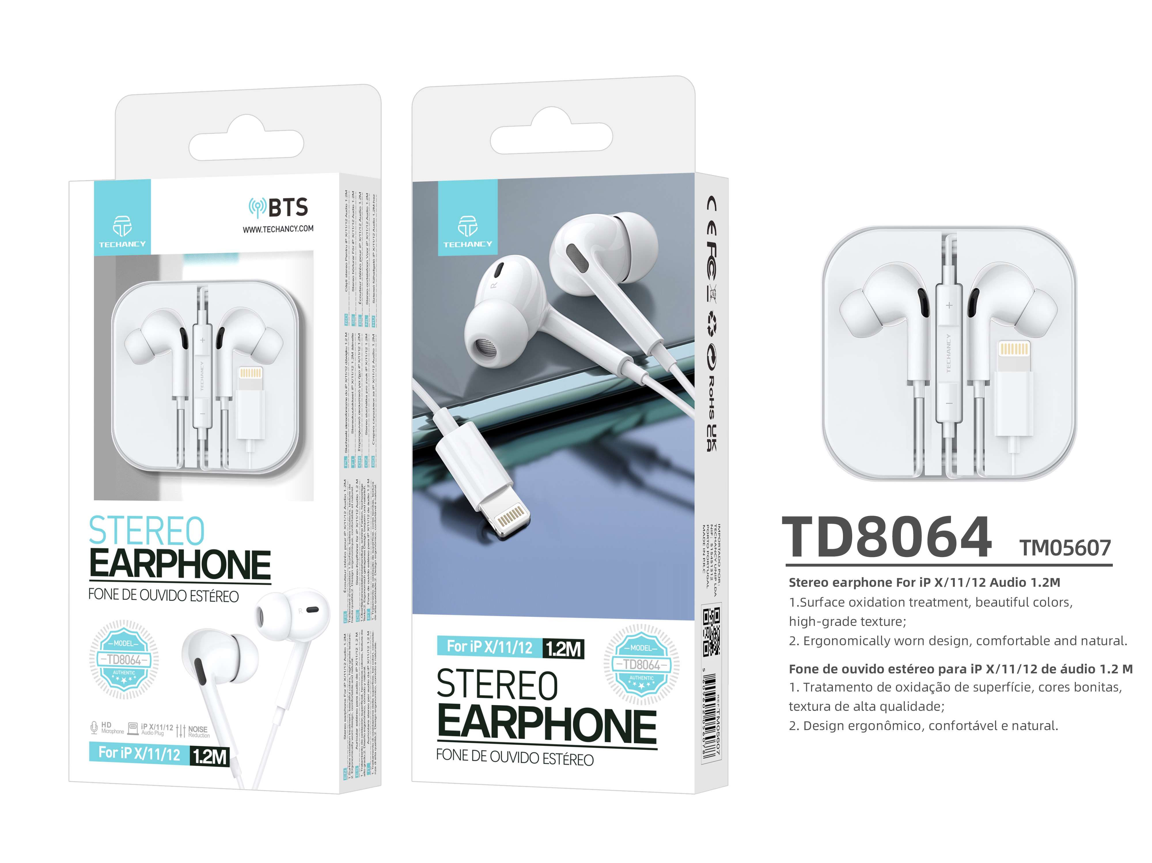  Box Lightning Bts-oortelefoon wit