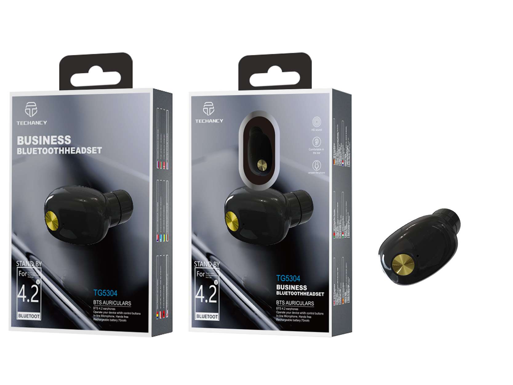 Bluetooth Headsets Black