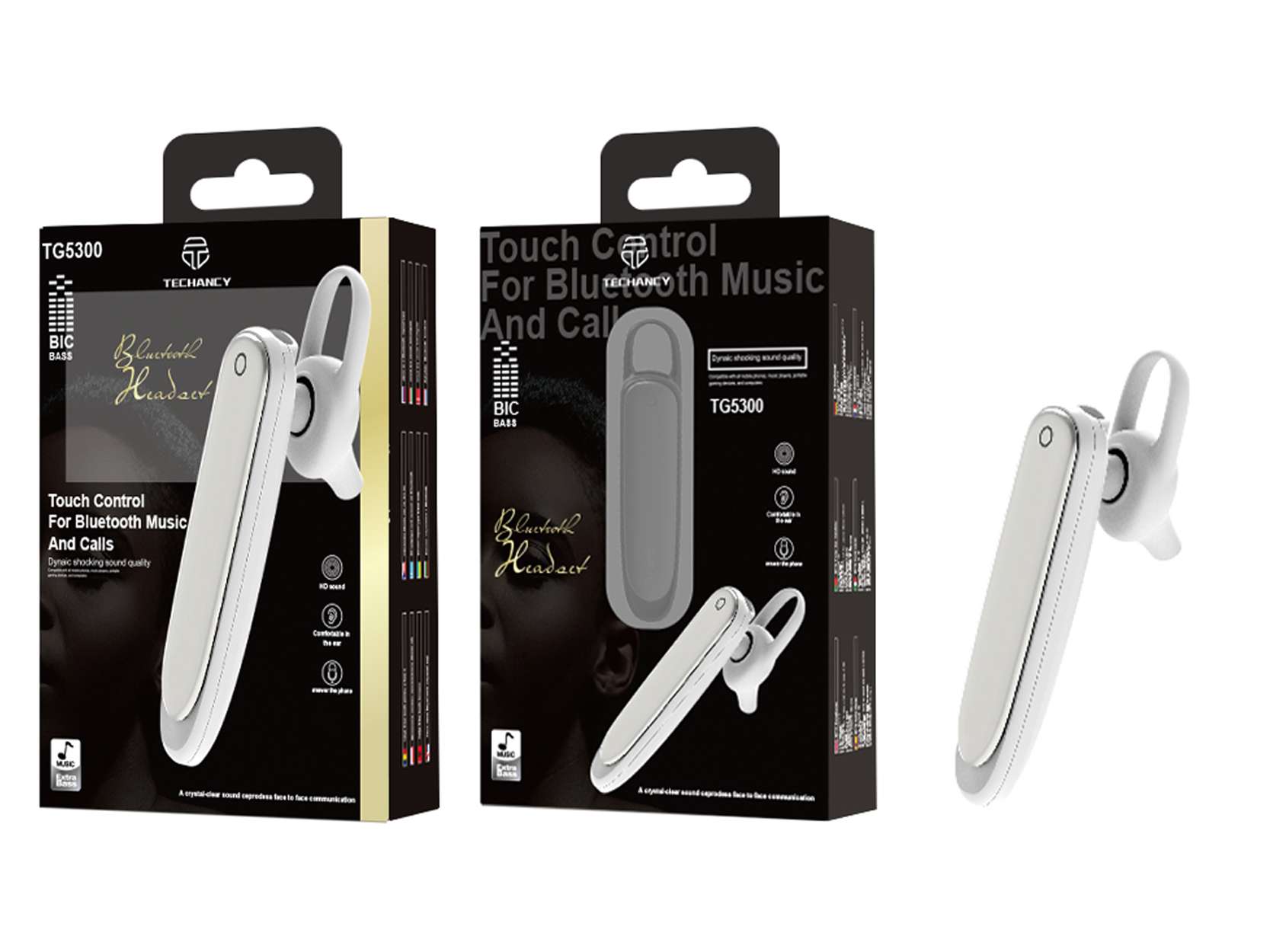 Bluetooth-Headset Weiß