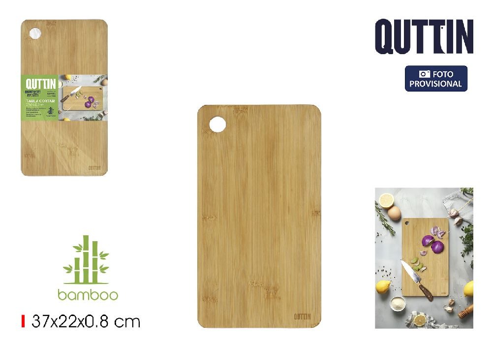 -Bambus Schneidebrett 27x15x0,8cm Quttin