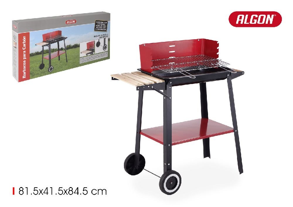  barbecue met wielen 81,5x41,5x84,5cm ...