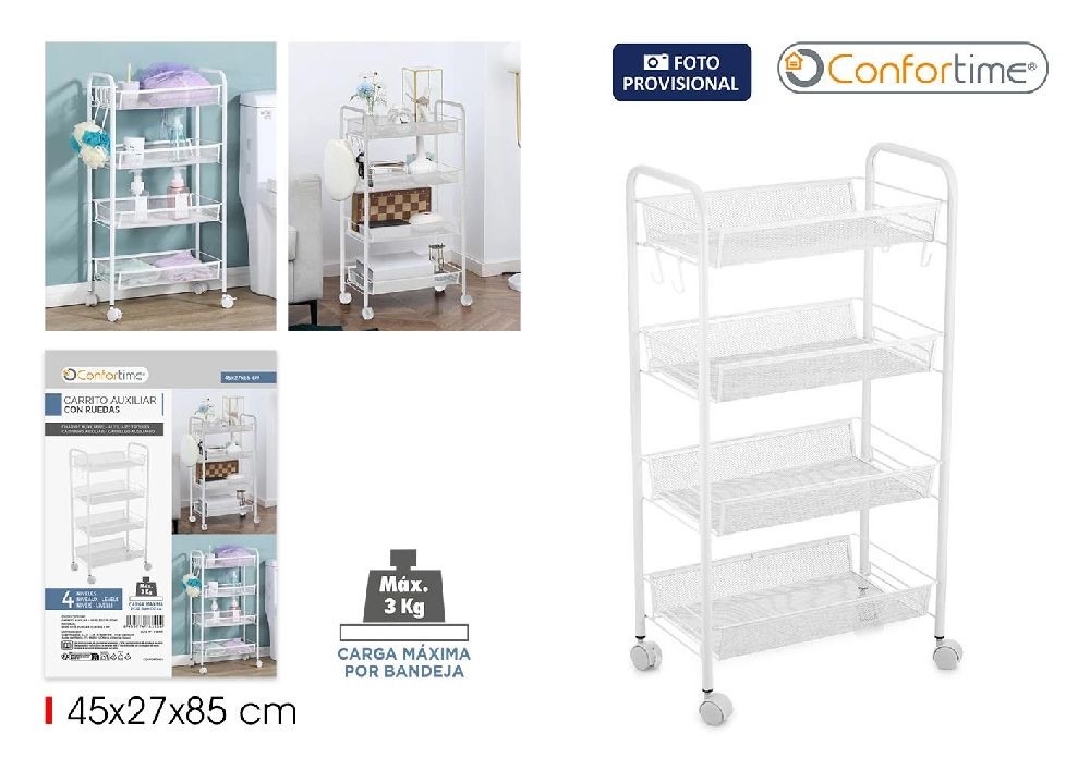  4-laags hulptrolley met Confortim-wielen