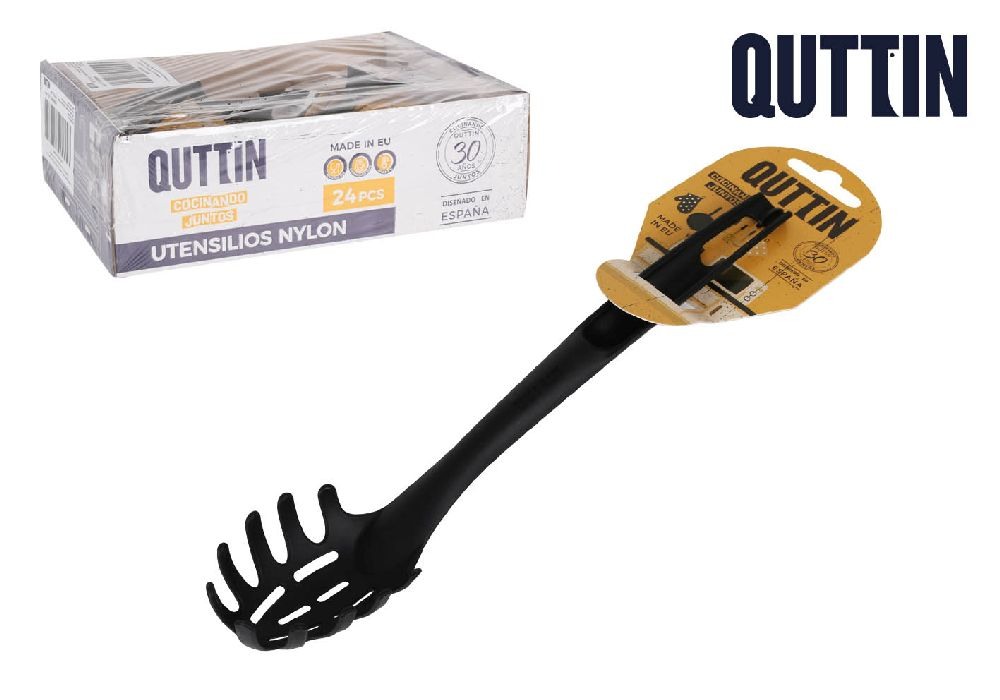  nylonowy pojemnik na makaron 32x6cm czarny quttin