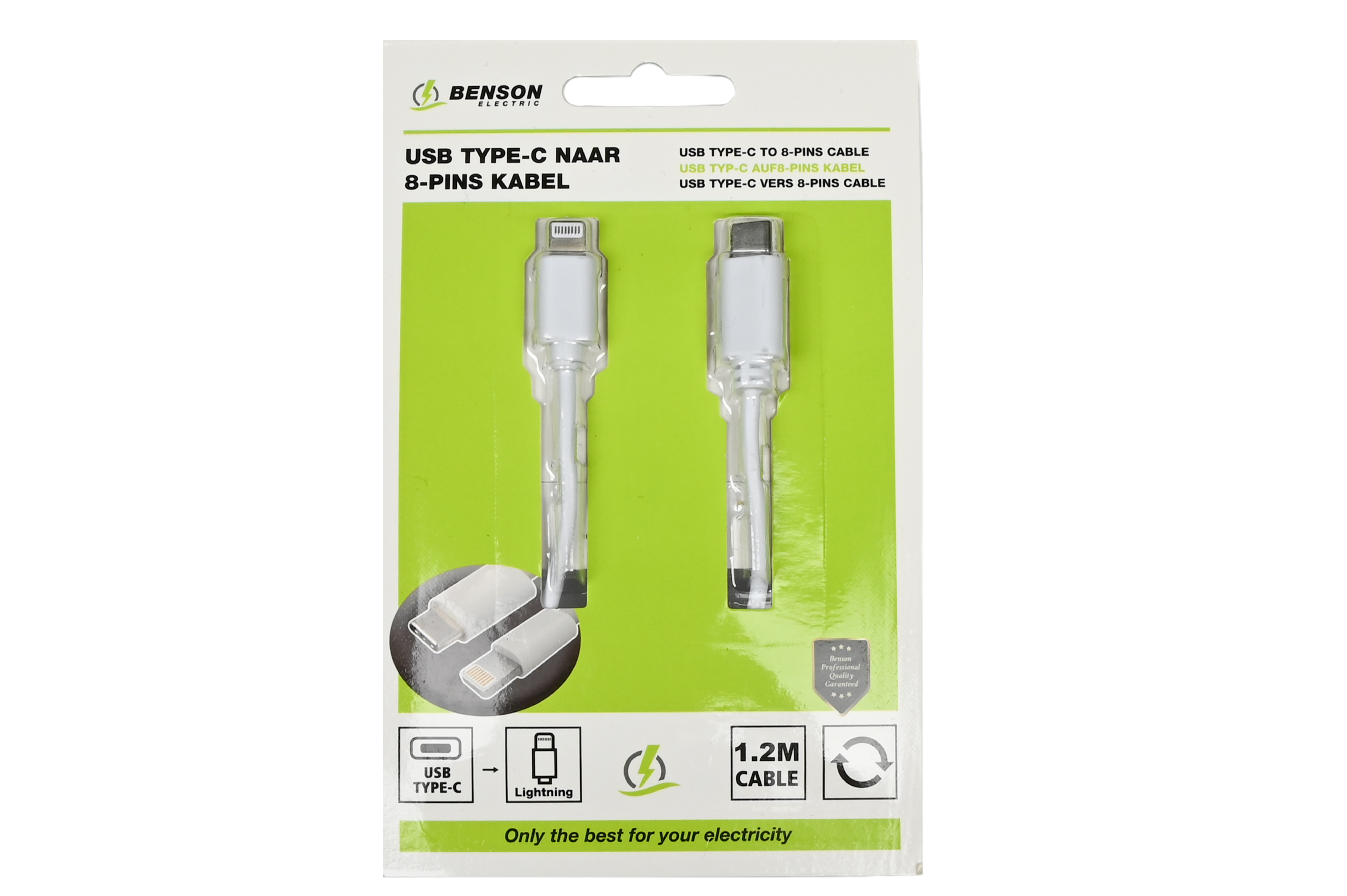 USB-Typ-C-auf-Lightning-Kabel 1,2 m