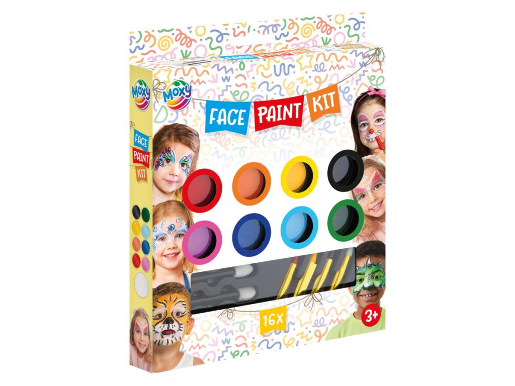  Ensemble de maquillage coloré Moxy pour le visage,