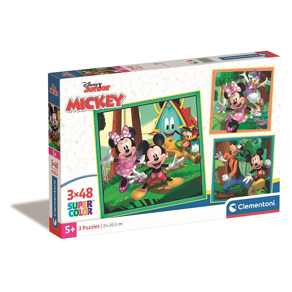  Disney Mickey Clubhouse 3x48 Teile Puzzle ...