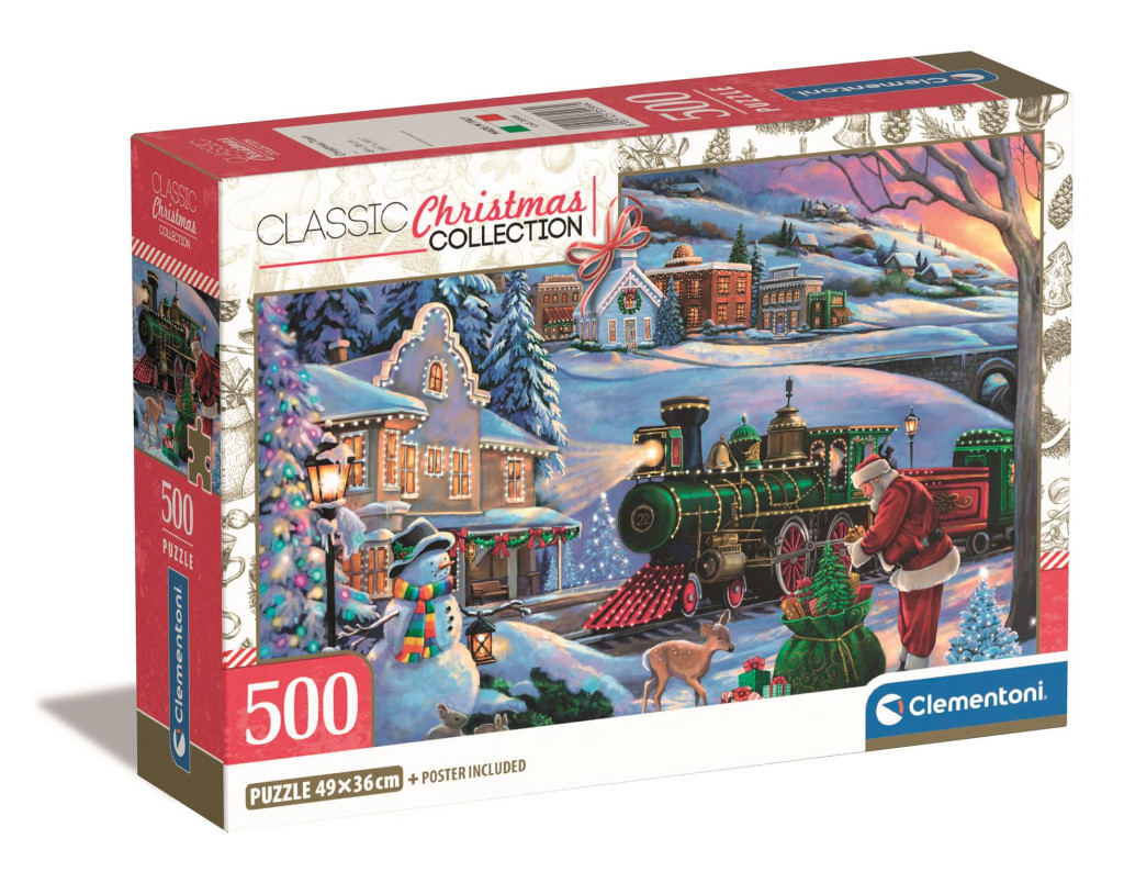  Christmas Train 500 piece Compact puzzle Clementon