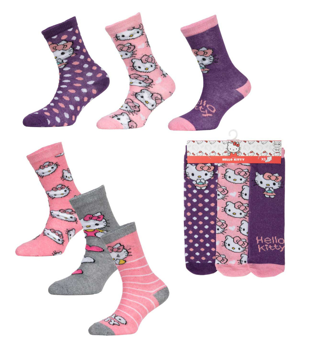  Hello Kitty Kindersocken 23-34