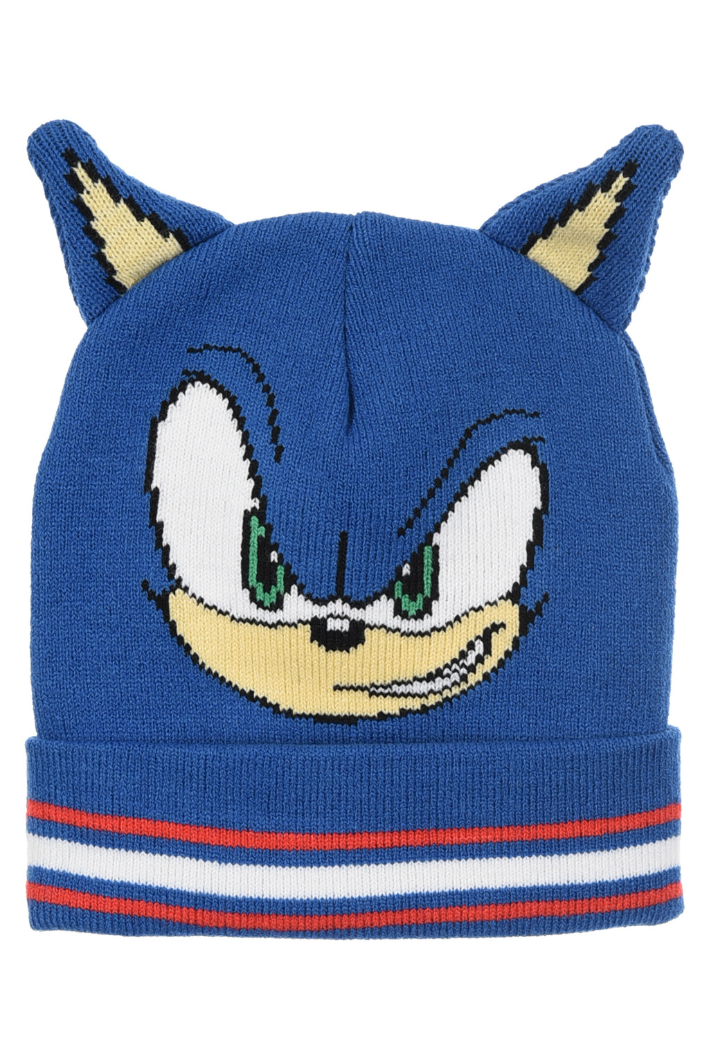  Sonic Blaue Helden-Kindermütze mit Igelmotiv und 3