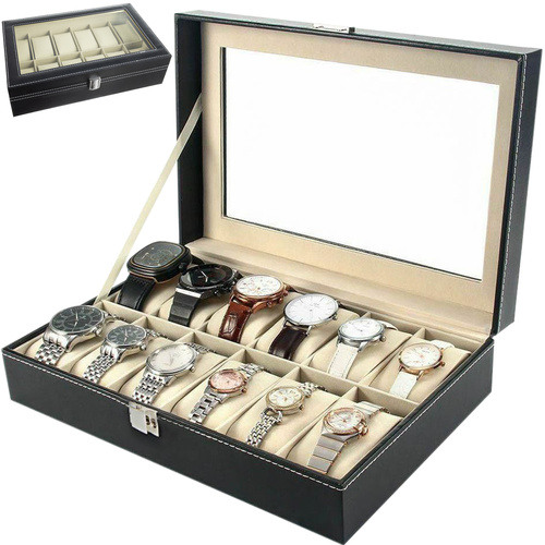  Watch organizer with 12 compartments