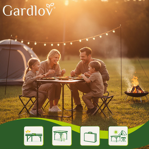  Gardlov opklapbare tuintafel + 4 stoelen