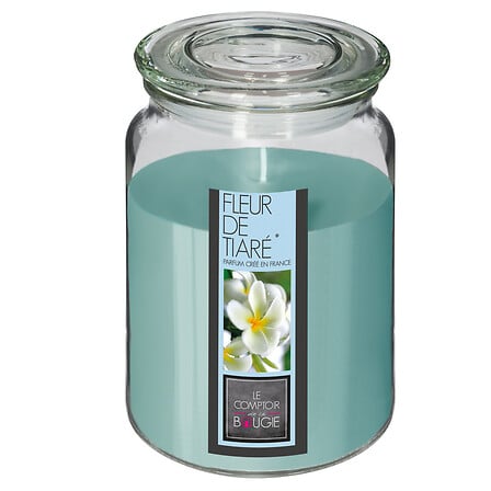  bougie votive verre nina fl tiare 510g, bleu ...