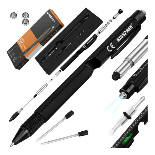  Stylo multifonction - noir 9-en-1 ...