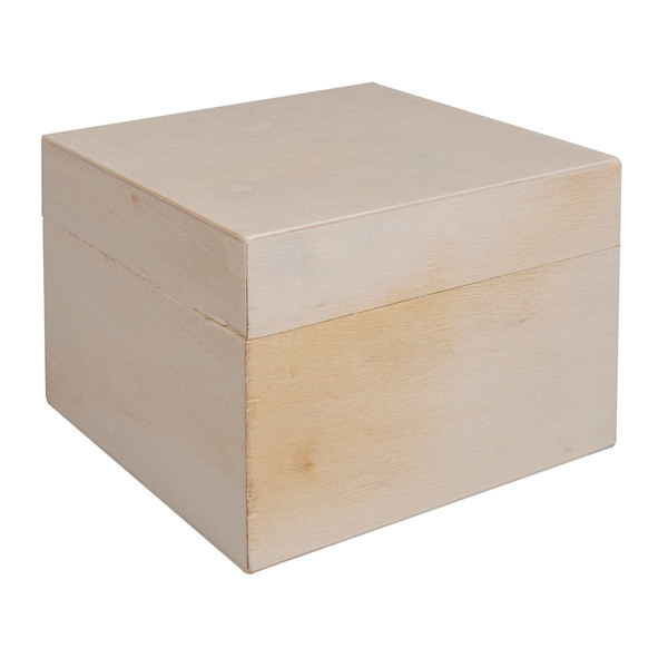 Boîte en bois avec couvercle, FSCMixCredit, Boîte en bois avec couvercle, FSCMixCredit,