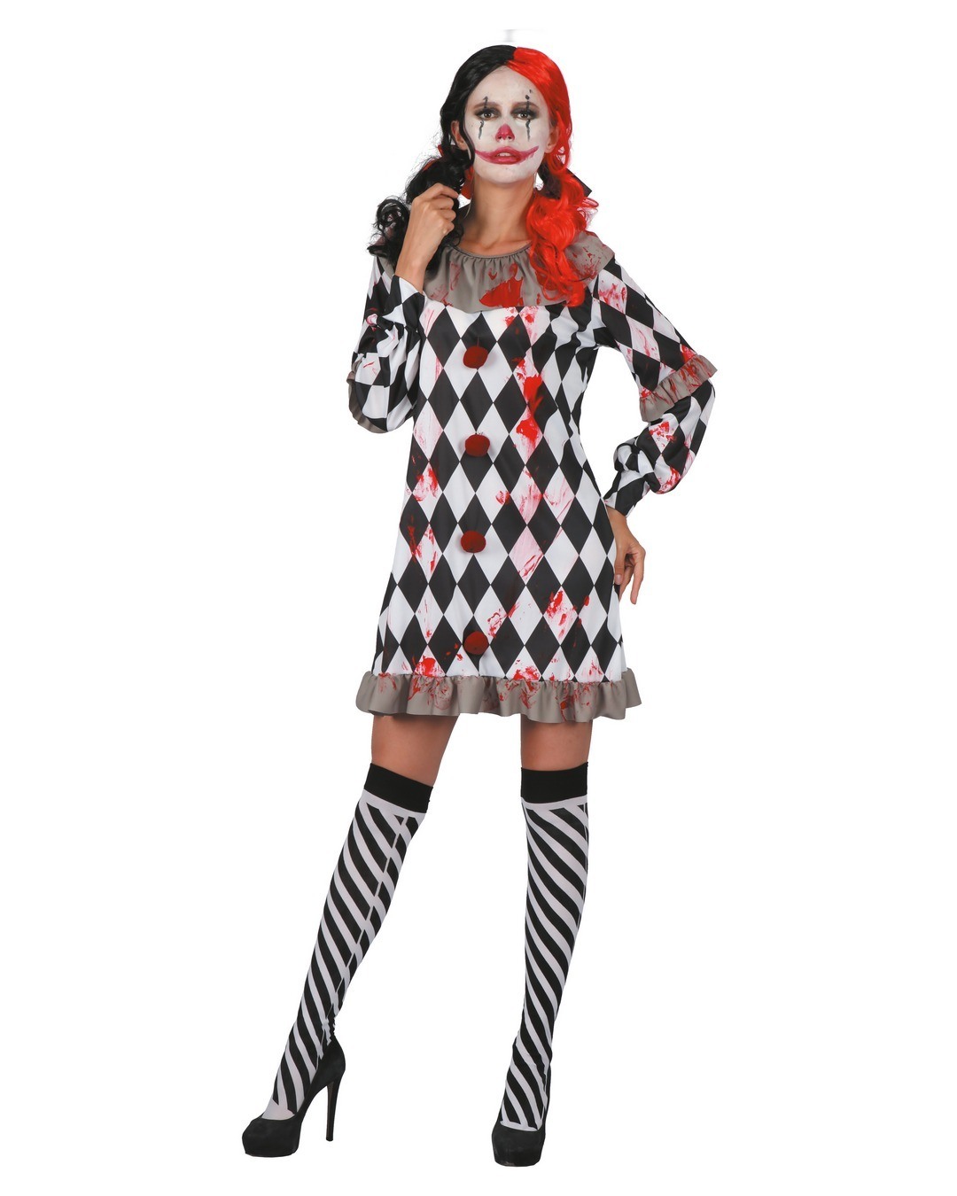  Costume clown terrifiant - adulte - S/M