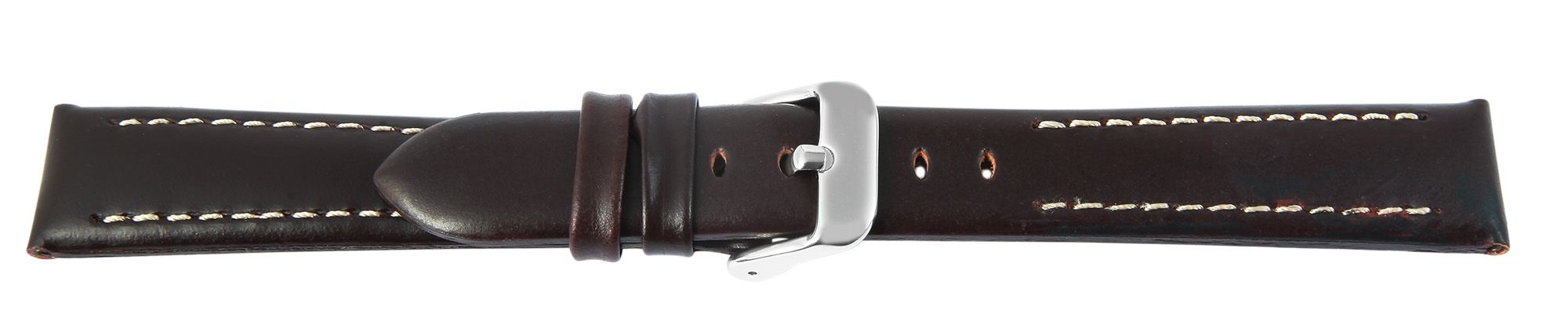  Hochwertiges Echt-Lederband, braun, Gr. 18