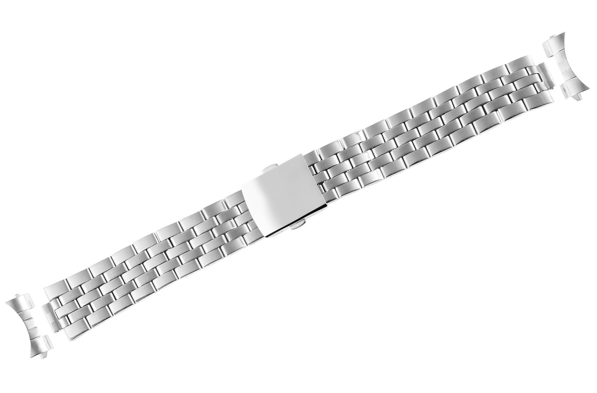 -Edelstahl Uhrenarmband mit Faltschließe, ...