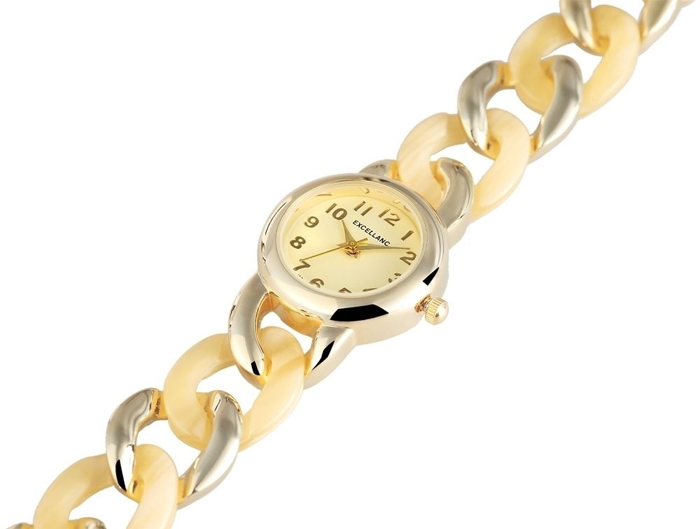  Panie Excellanc zegarek z metalową bransoletę