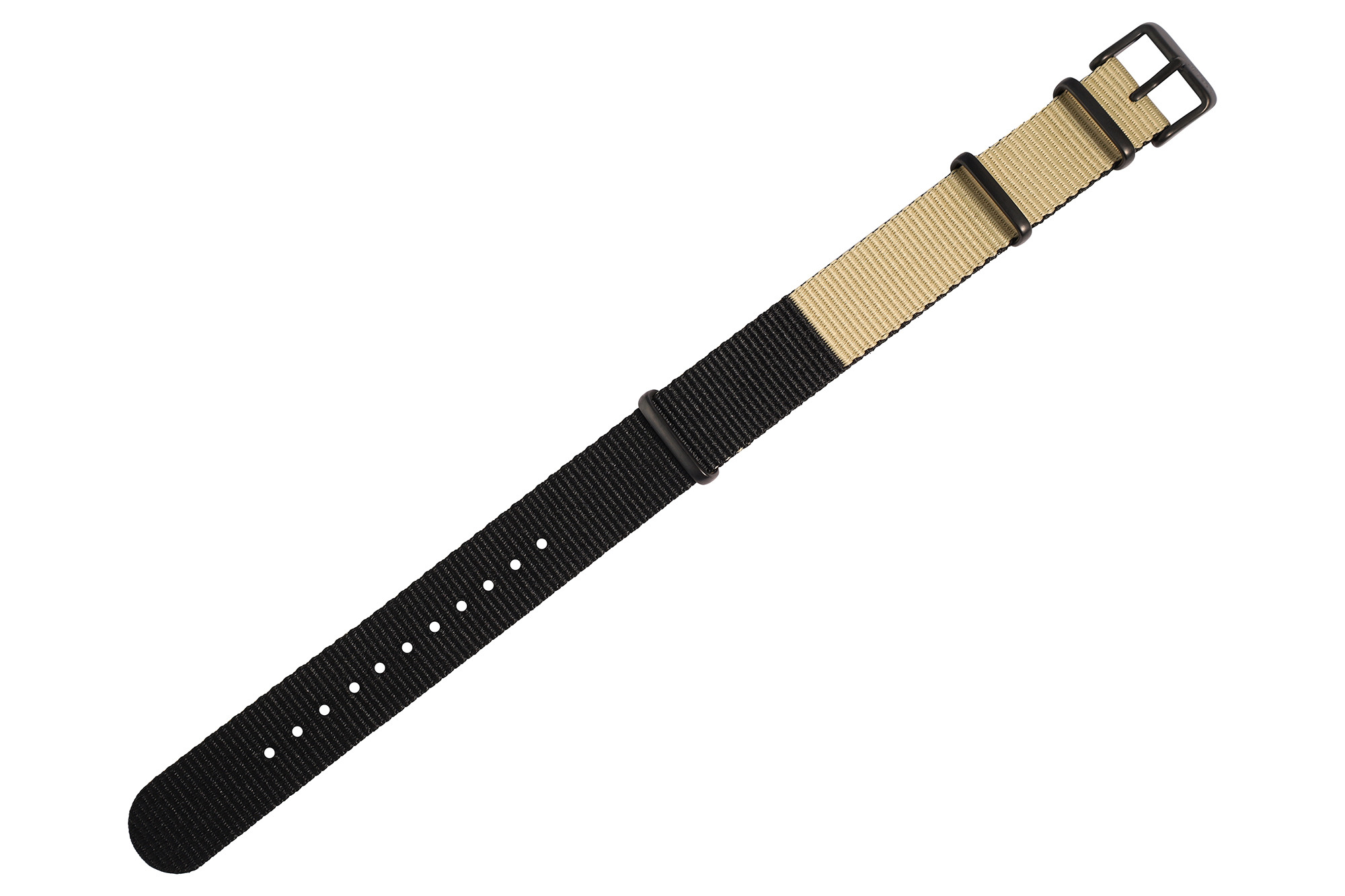  Moderno Milano - Pasek nylonowy NATO, 20 mm (czarn